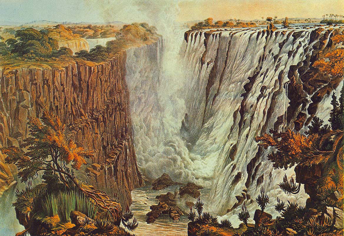 Falls from the East end of the Chasm to Garden Island 